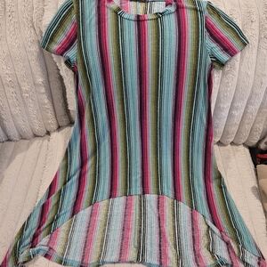 Crazy Train Multicolor Striped Top
